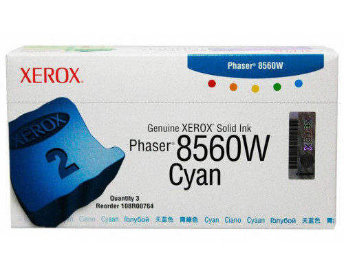 Чернила XEROX Phaser 8560 голубые (3x1K) (108R00764)