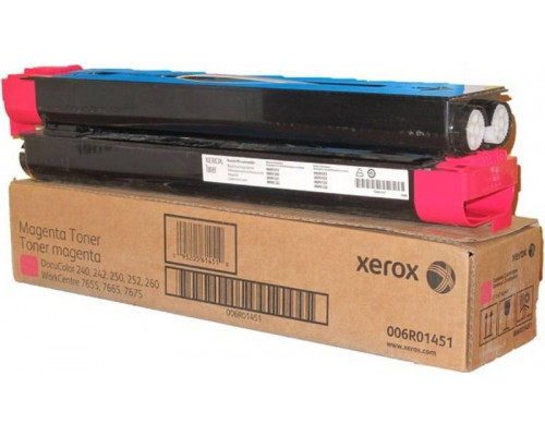 Тонер-картридж XEROX DC 240/250/242/252/ WC 7655/7665 пурпурный 2 шт. (006R01451)