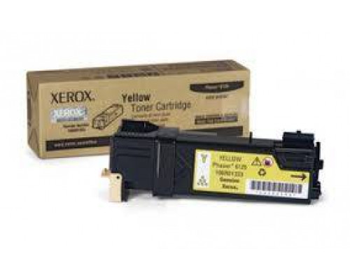 Тонер-картридж XEROX Phaser 6125 желтый (1,0K) (106R01337)