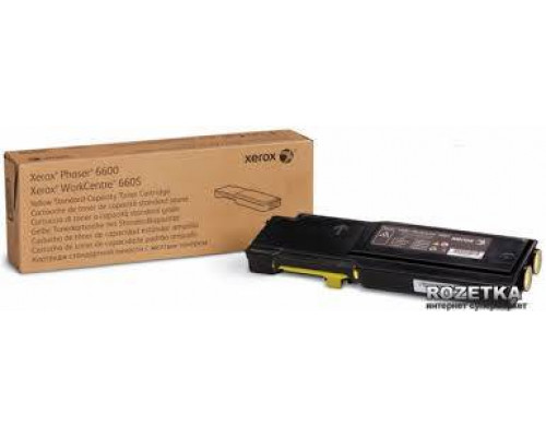 Тонер-картридж XEROX Phaser 6600/WC 6605 желтый (2K) (106R02251)