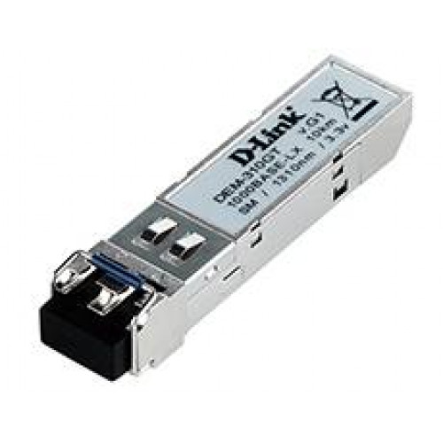 D-Link DEM-310GT/DD SFP-трансивер с 1 портом 1000Base-LX и поддержкой DDM для одномодового оптического кабеля (до 10 км)