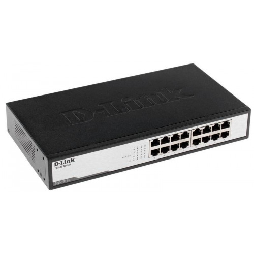 D-Link DES-1016D/H1A Неуправляемый коммутатор с 16 портами 10/100Base-TX