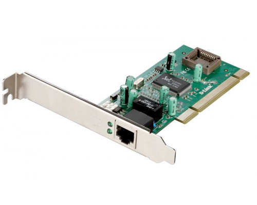 D-Link DGE-530T Сетевой PCI-адаптер с 1 портом 10/100/1000Base-T (низкопрофильное  крепление  в  комплекте)