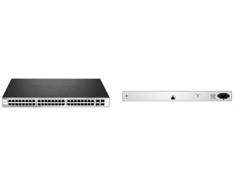 D-Link DGS-1210-52/ME Коммутатор Metro Ethernet с 48 портами 10/100/1000Base-T и 4 портами 1000Base-X SFP