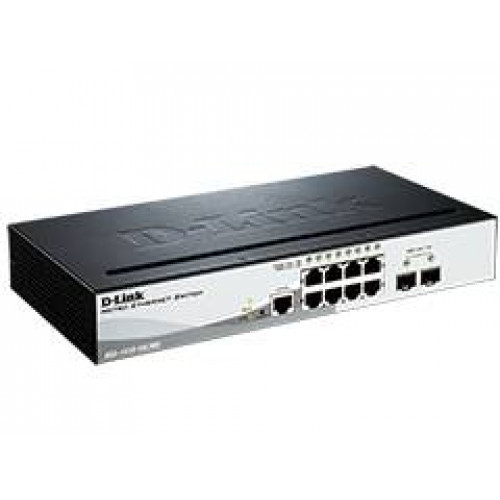 D-Link DGS-1510-10L/ME Управляемый коммутатор 2 уровня с 8 портами 10/100/1000Base-Т и 2 портами 1000Base-X SFP