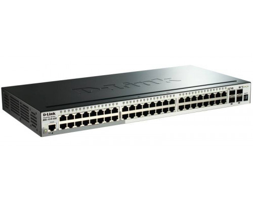 D-Link DGS-1510-52X Стекируемый коммутатор SmartPro с 48 портами 10/100/1000Base-T и 4 портами 10GBase-X SFP+