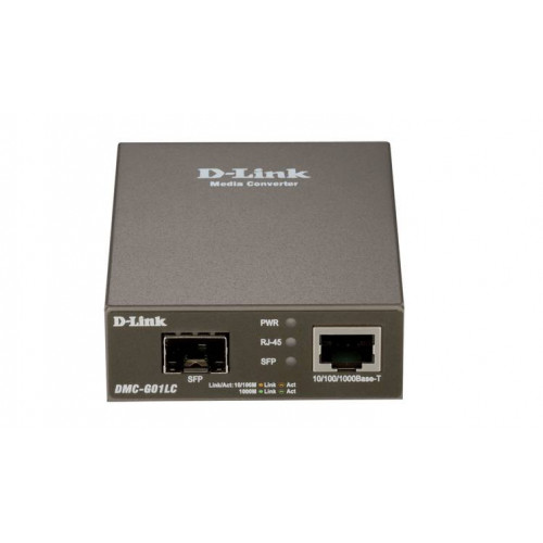 D-Link DMC-G01LC Медиаконвертер с 1 портом 1000Base-T и 1 портом 1000Base-X SFP