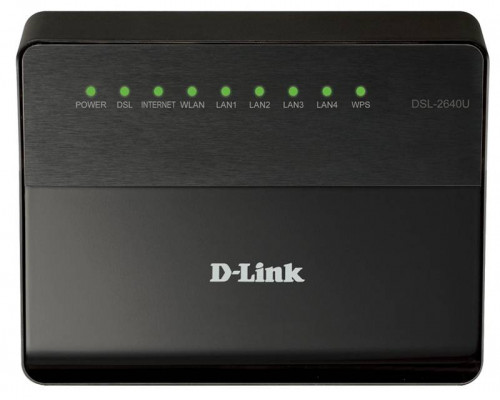 D-Link DSL-2640U/RA Беспроводной маршрутизатор ADSL2+ с поддержкой Ethernet WAN