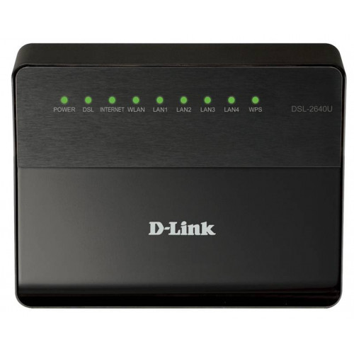 D-Link DSL-2640U/RA Беспроводной маршрутизатор ADSL2+ с поддержкой Ethernet WAN