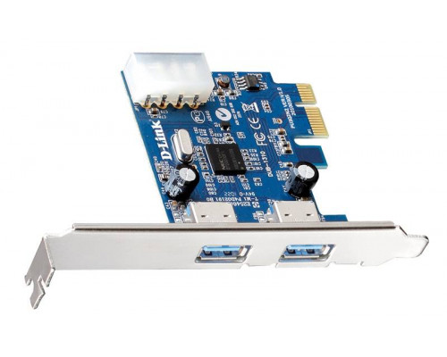 D-Link DUB-1310 Адаптер с 2 портами USB 3.0 для шины PCI Express