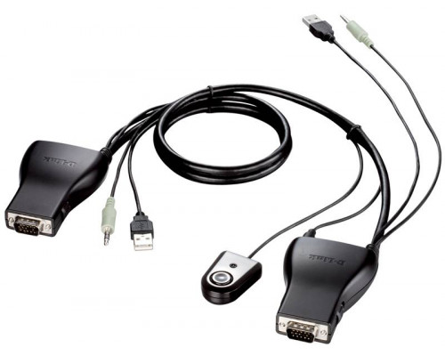 D-Link KVM-221/RU 2-портовый KVM-переключатель с портами USB