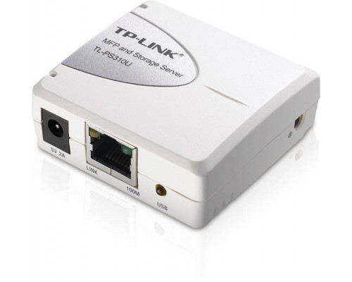 TP-Link TL-PS310U Принт-сервер,  1х USB2.0 port MFP and Storage server, compatible with most of MFP