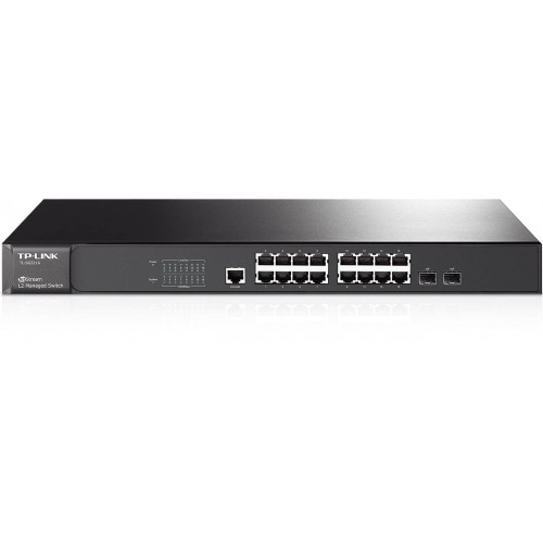 TP-Link TL-SG3216  JetStream? Гигабитный управляемый L2 коммутатор на 16 портов c 2 комбинированными разъемами SFP