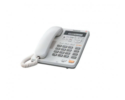 Телефон Panasonic KX-TS2570RUW (белый, АОН, автоответчик)