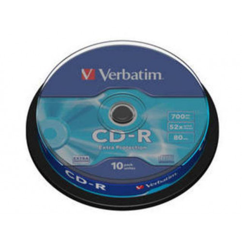 Диск CD-R Verbatim 700 Mb, 52x, Cake Box (10), DL (10/200)