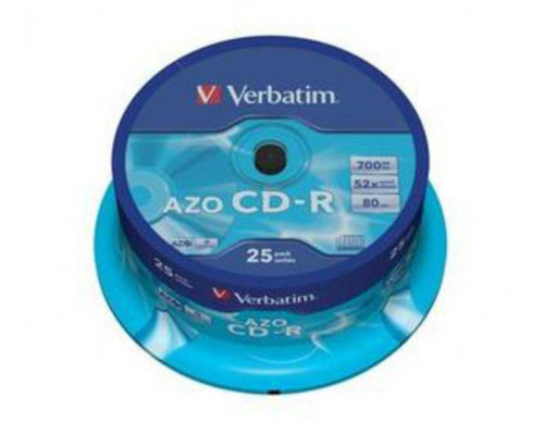 Диск CD-R Verbatim 700 Mb, 52x, Cake Box (25), DL+ (25/200)
