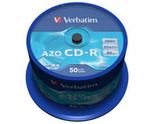 Диск CD-R Verbatim 700 Mb, 52x, Cake Box (50), DL+ (50/200)