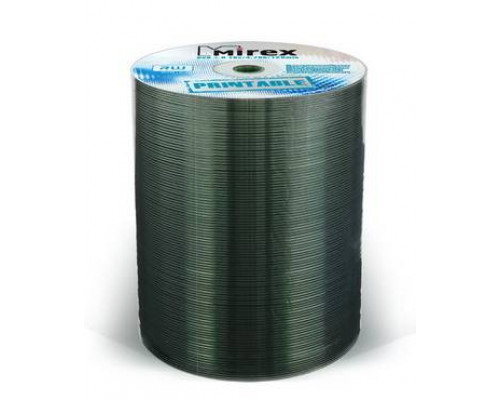 Диск DVD+R Mirex 4.7 Gb, 16x, Shrink (100), Ink Printable (100/500)