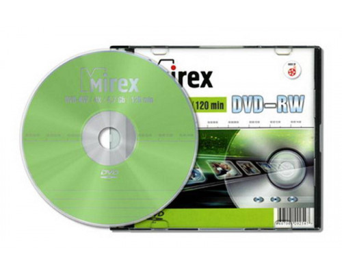 Диск DVD-RW Mirex 4.7 Gb, 4x, Slim Case (1), (1/50)