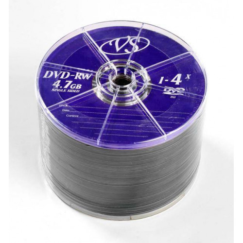 Диск DVD-RW VS 4.7 Gb, 4x, Bulk (50), (50/600).