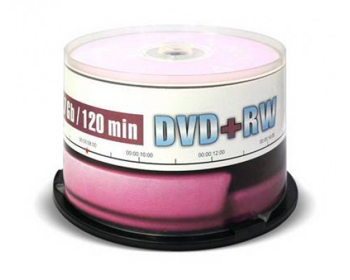 Диск DVD+RW Mirex 4.7 Gb, 4x, Cake Box (50), (50/300)