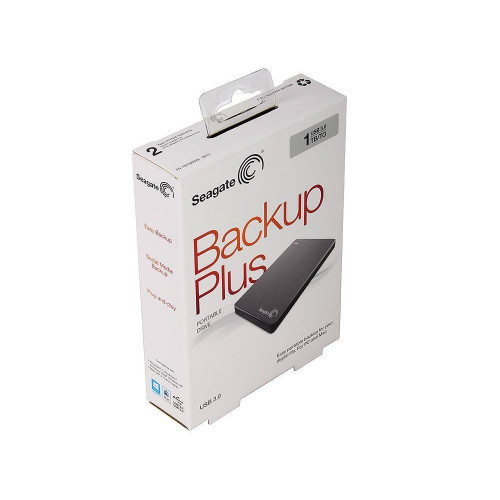 Внешний жесткий диск 1TB Seagate  STDR1000201 Backup Plus, 2.5", USB 3.0, Серебристый