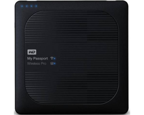 Внешний жесткий диск 2TB Western Digital WDBP2P0020BBK-RESN,My Passport Wireless 2.5", USB 3.0, Wi-Fi, Черный