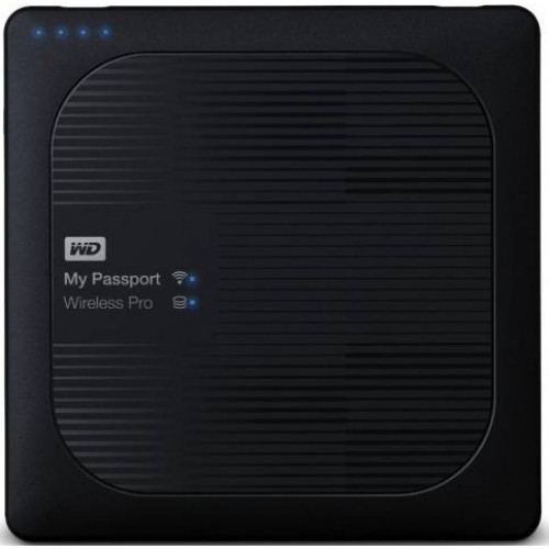 Внешний жесткий диск 2TB Western Digital WDBP2P0020BBK-RESN,My Passport Wireless 2.5", USB 3.0, Wi-Fi, Черный