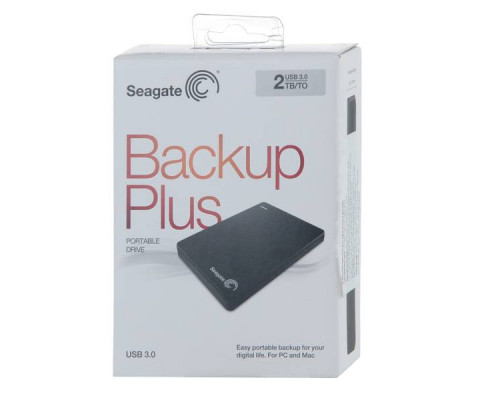 Внешний жесткий диск 2TB Seagate  STDR2000200 Backup Plus, 2.5", USB 3.0, Черный