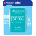 Внешний жесткий диск 500GB Verbatim Store 'n' Go, 2.5", USB 3.0, Бирюзовый