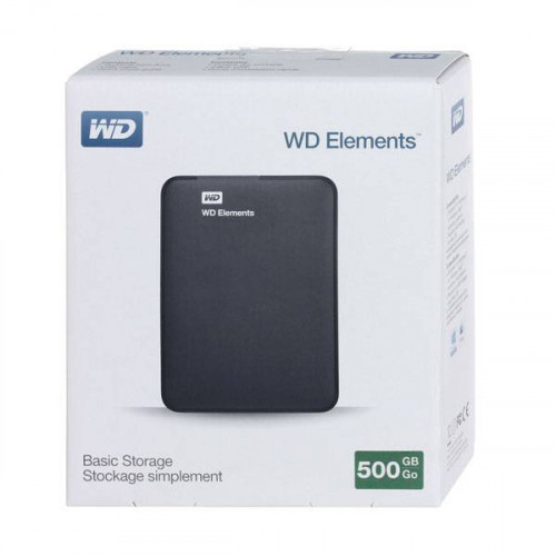 Внешний жесткий диск 500GB Western Digital WDBUZG5000ABK-EESN Elements , 2.5", USB 3.0, Черный