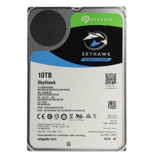 Жесткий диск 10 TB Seagate SkyHawk ST10000VX0004 3,5", SATA3, 7200 RPM