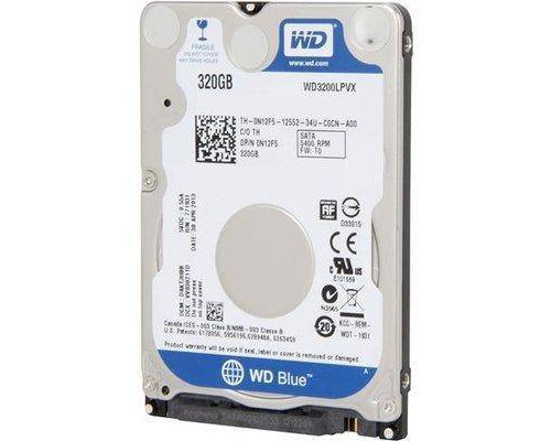 Жесткий диск 320 GB WD Blue WD3200LPCX 2,5", SATA3, 5400 RPM
